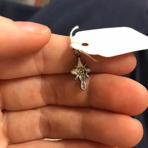 Vintage Jewelry - Tiny STERLING Turquoise Cross Pendant Religious Vintage Jewelry - Tiny STERLING Turquoise Cross Pendant Religious